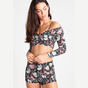 Swimwear Women's New Long Sleeve Bikini Sexy Split Boxer Swimsuit