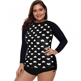 New polka dot bikini swimsuit large size split