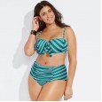 Large size 4XL new increase bikini print swimsuit women