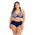 Plus size bikini underwire big cup ladies swimsuit swimwear 8808