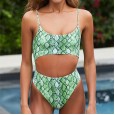 New monokini swimsuit one-piece snakeskin bikini