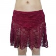 New ladies swim skirt seaside supplies lace hollow anti-glare solid color beach skirt