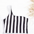 New one-piece swimsuit striped print one-piece one-piece swimsuit