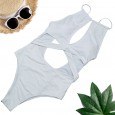 New one-piece swimsuit net chest cross one-piece swimsuit women