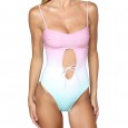 The new one-piece swimsuit fast selling gradient color one-piece swimsuit female swimsuit