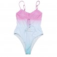 The new one-piece swimsuit fast selling gradient color one-piece swimsuit female swimsuit