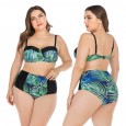 Large size bikini underwire large cup ladies swimwear swimsuit 6650