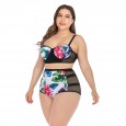 Plus size bikini underwire big cup ladies swimsuit swimsuit 6649