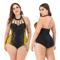 Siamese enlarged female swimsuit big cup MM swimwear steel support 8834