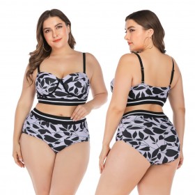 Plus size bikini underwire big cup ladies swimsuit swimsuit 6648