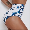 Sexy high-waist bikini swimsuit steel support gathered thin swimsuit 9504