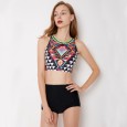 Sexy bikini split female swimsuit high waist swimsuit 9031