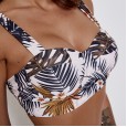 Sexy high waist bikini swimsuit steel support gathered thin swimsuit 9506