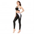 Fitness clothes running print suit yoga clothes tights barbie pants sports bra 047