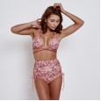 Sexy high-waist bikini swimsuit wearing a rope tie was thin swimsuit 9508