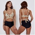 Sexy high waist bikini swimsuit sports vest was thin swimsuit 9531