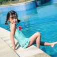 Children's one-piece swimsuit female baby starfish skirt swimsuit mermaid cute princess 1