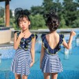 Children's one-piece swimsuit female baby spa skirt swimsuit lace edge cute princess 1013