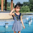 Children's one-piece swimsuit female baby spa skirt swimsuit lace edge cute princess 1013