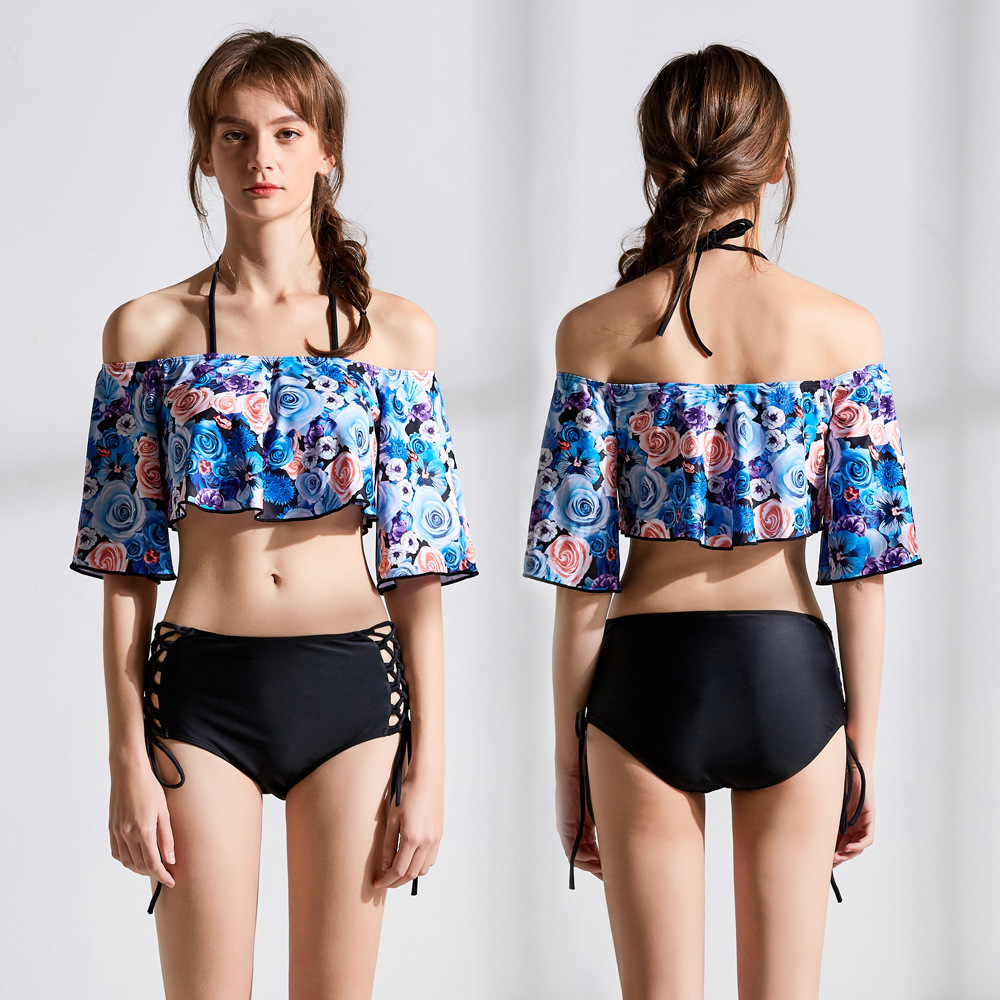 Hot spring sexy lady swimsuit sexy ruffle bikini 9103
