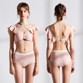 Hot spring sexy lady swimsuit sexy ruffled bikini 9092