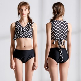 Big-name sexy ladies swimwear sexy ruffled bikini 9091