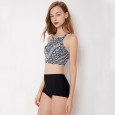 Sexy bikini split female swimsuit high waist swimsuit 9035