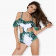 Sexy Siamese Female Swimwear Hot Spring Sleeveless Slim Steel Support Julong Swimsuit 49
