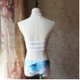 Sexy size chest gathered split triangle bikini female swimsuit hot spring swimsuit 91