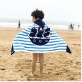 Bath towel style formaldehyde-free beach swimming can wear children's plus size hooded bath towel cloak 76cm