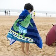 Bath towel style formaldehyde-free beach swimming can wear children's plus size hooded bath towel cloak 76cm