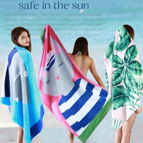 Beach towel new style cartoon printing class A formaldehyde-free adult swimming beach towel