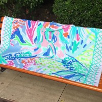 Pure cotton beach towel style active printing sports swimming children's large size adult bath towel 160 * 80