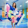 Pure cotton beach towel style active printing sports swimming children's large size adult bath towel 160 * 80