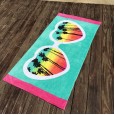 Pure cotton beach towel style active printing sports swimming children's large size adult bath towel 160 * 80
