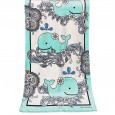 Large bath towel Nordic ethnic style big flower active printing bathroom bath seaside thickened pure cotton beach pad towel