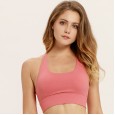 ! Nylon imitation cotton sports bra female fitness running underwear sexy beautiful back shockproof quick dry yoga bra