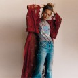 Bohemian plus size women's holiday style with long lace cardigan