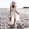 Women's dress new fringed blouse chiffon bikini beach skirt