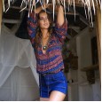 Hot Sale Malay Style Bohemian Long Sleeve Autumn New Printed Top mm