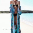Large size women's hot models, summer vacation style, chiffon cardigan, long section new