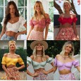 Spring and summer new style wind lantern short-sleeved square V-neck exposed navel back straps pleated solid color short coat