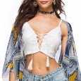 Women's Summer Beach Holiday New Ladies Sling Lace Vest