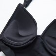 New halter one-piece swimsuit female sense bikini small chest gathered to cover belly was thin bubble hot spring swimsuit