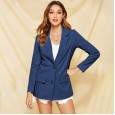 Xiaoxi fits a solid color long-sleeved suit new