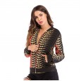 Women's Jacket Jacket Women's Gradient Long Sleeve Zipper Cardigan Jacket Baseball Uniform