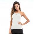 Bowknot sexy backless knitted camisole female summer new bottoming shirt