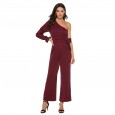 New product hot sale women's sexy exposed lace jumpsuit tide