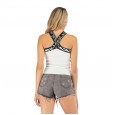 Summer letter personality cross thin elastic shoulder strap bottoming camisole female summer wear sexy top