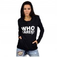 Women's printed thin knitted jacket T-shirt